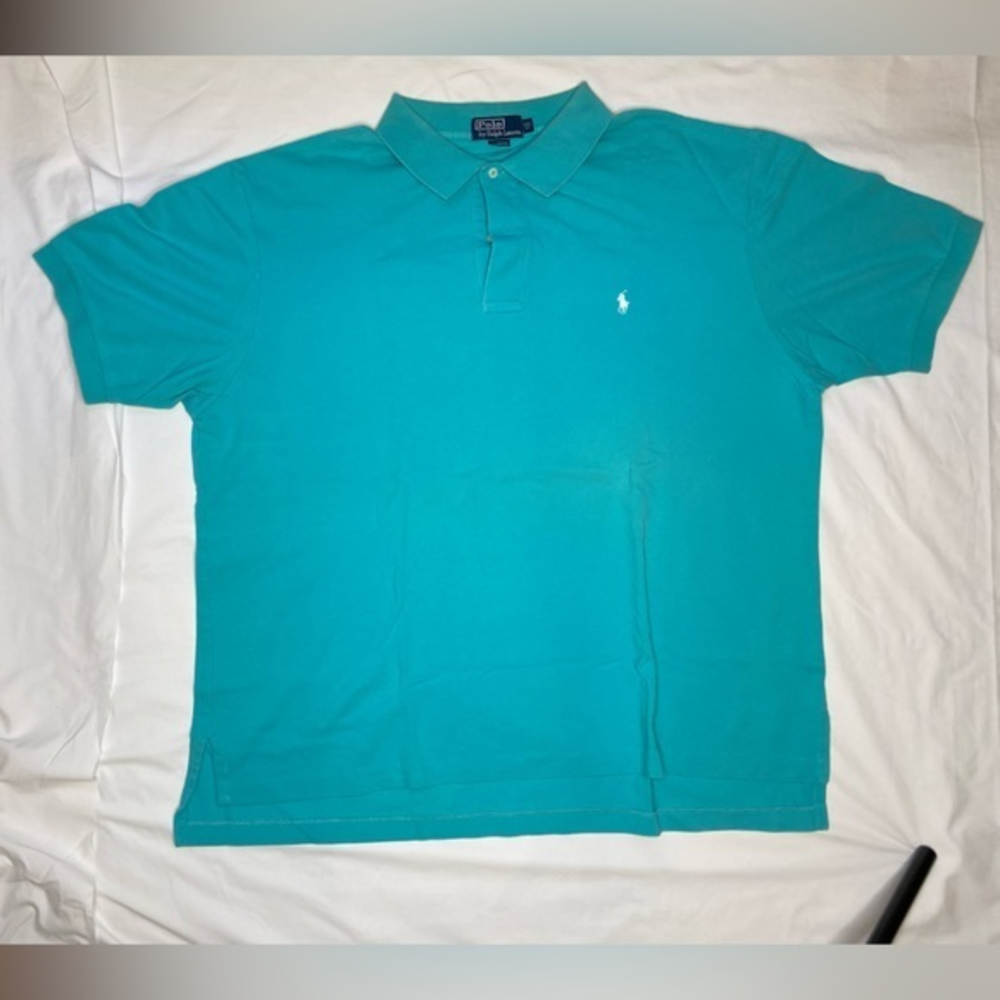 Polo by Ralph Lauren, Mens, Turqoise Color, Short sleeve, 2XL Big